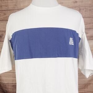 Aldi Gear Shirt Mens 2XL White Blue Colorblock Logo Graphic Grocery Store